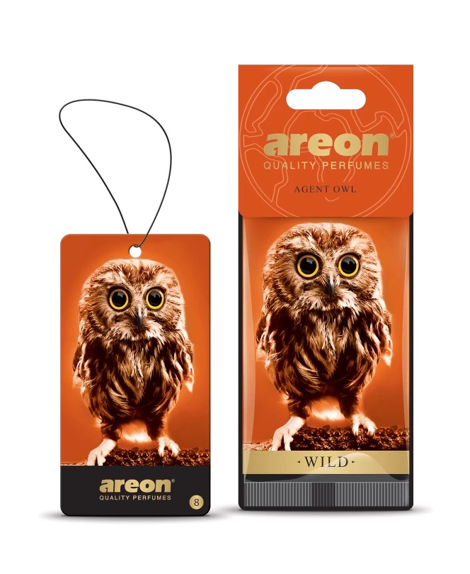 Ароматизатор на зеркало Areon WILD Agent Owl 