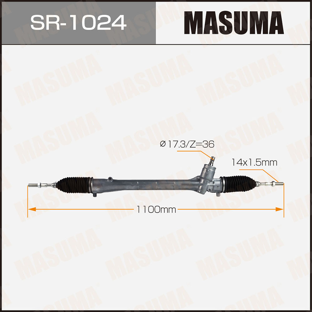 Рейка рулевая Toyota Prius 09- (ZVW30L, ZVW35L) LHD Masuma
