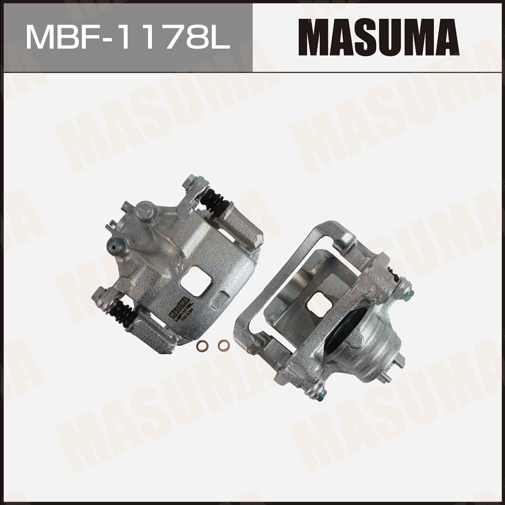 Суппорт тормозной Nissan SAFARI 97-02 задний LH со скобой Masuma