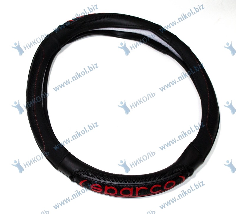Оплетка SPARCO (красная надпись) М