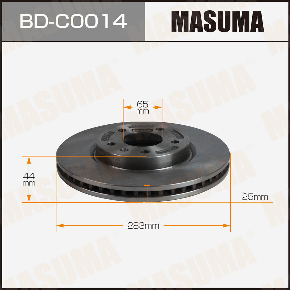 Диск тормозной CHERY M11 08-14 [уп2] передний Masuma