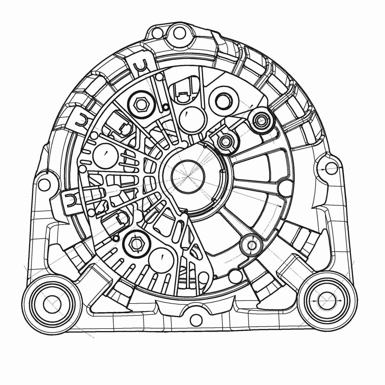 Мост диодный генератора Opel Astra J (09-) 1.6i/1.8i (с крышкой) StartVolt