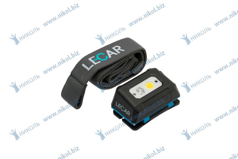 Фонарик налобный LECAR 200 lm с бесконтактным датчиком