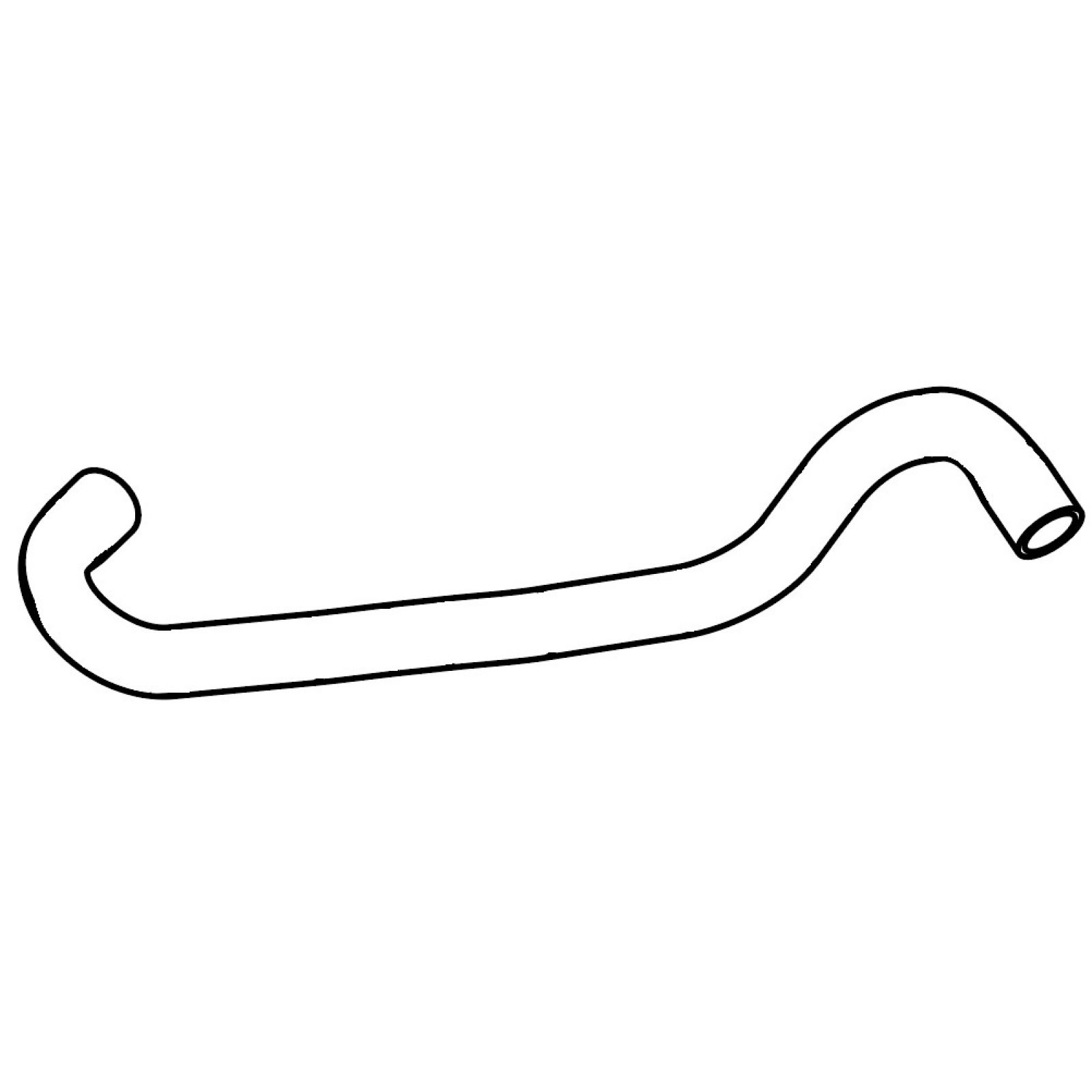 Патрубок радиатора Renault Logan, Largus (8кл) подводящий EPDM LUZAR 8200750019