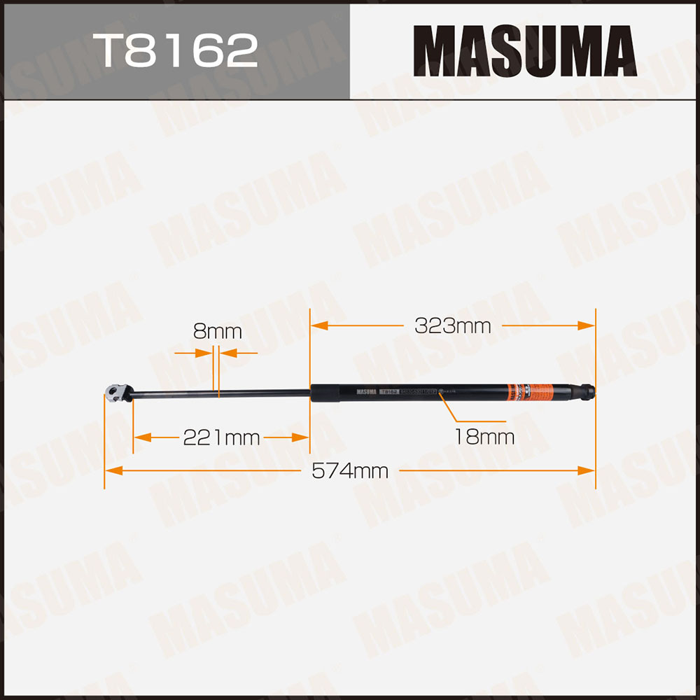 Упор багажника L=574 мм Masuma
