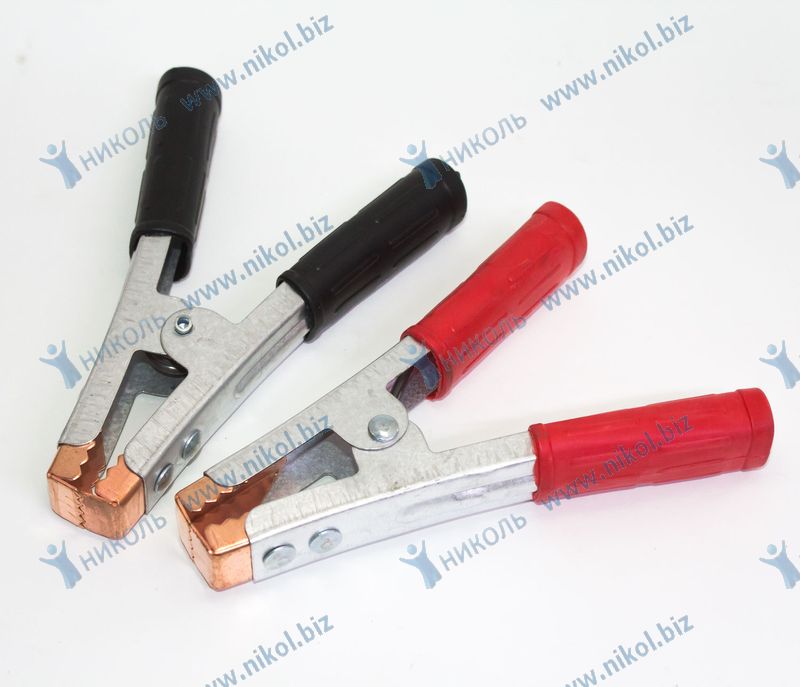 Крокодил проводов прикуривания (16 см) (омеднённый, к-т 2шт)