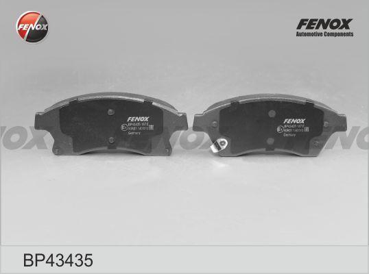 Колодки тормозные Chevrolet Cruze 09-, Aveo (T300) 11-; Opel Astra J 09- 15'' передние \ FENOX BP43435