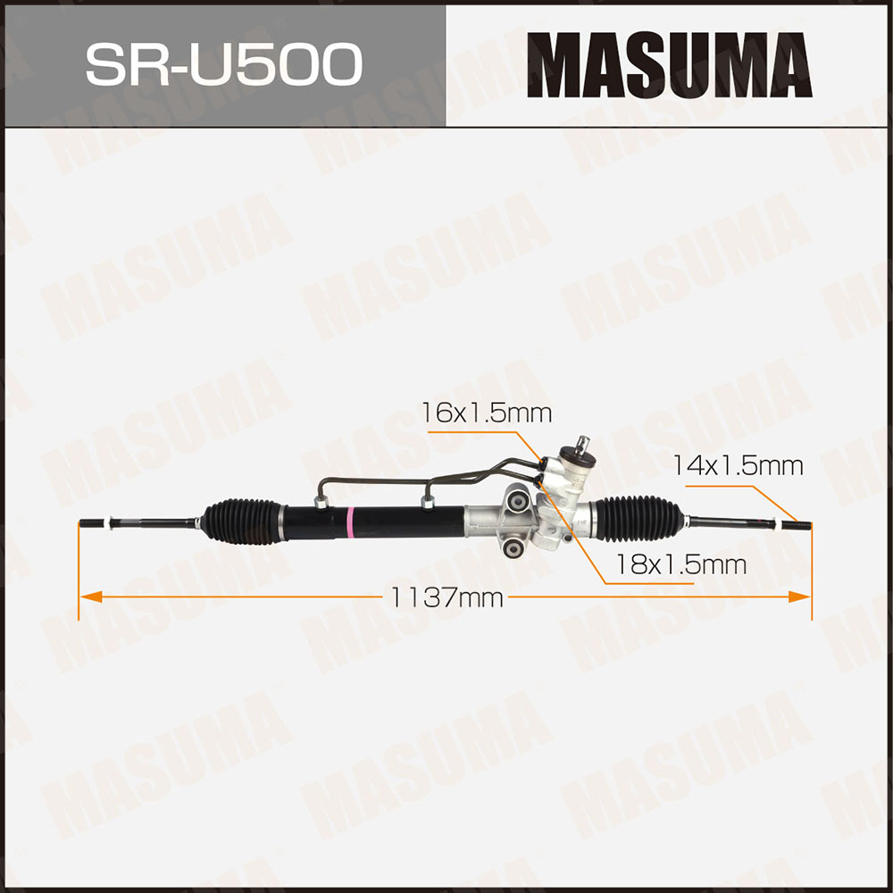 Рейка рулевая Chevrolet Lacetti 03-13, Rezzo 05-10 (ГУР) Masuma