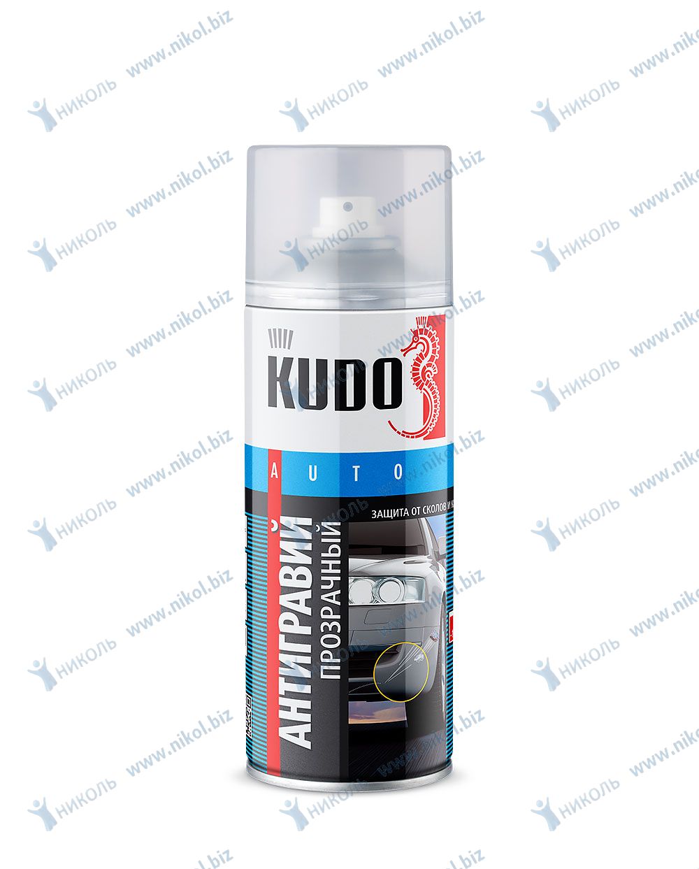 Антигравий аэроз прозрачный KUDO (520мл)