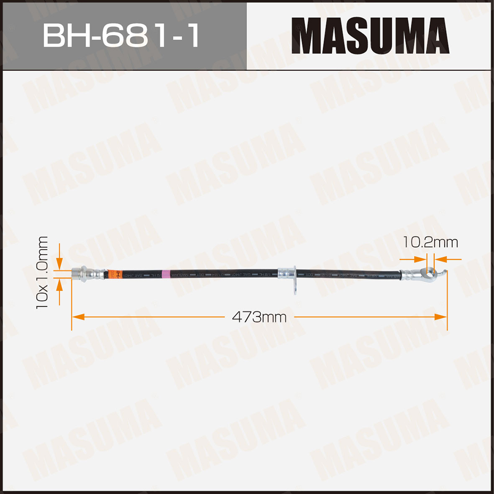 Шланг тормозной Toyota RAV4 / MXAA5#, AXAH5# front RH Masuma