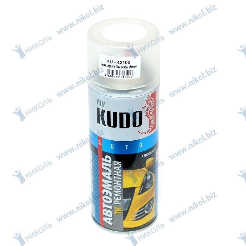Краска аэроз RENAULT (F30) белая Blanc de Neige KUDO (520мл)