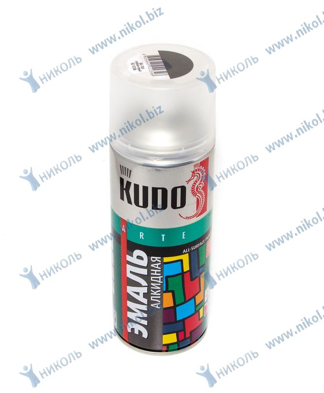 Краска аэроз серый глубокий KUDO (520мл)