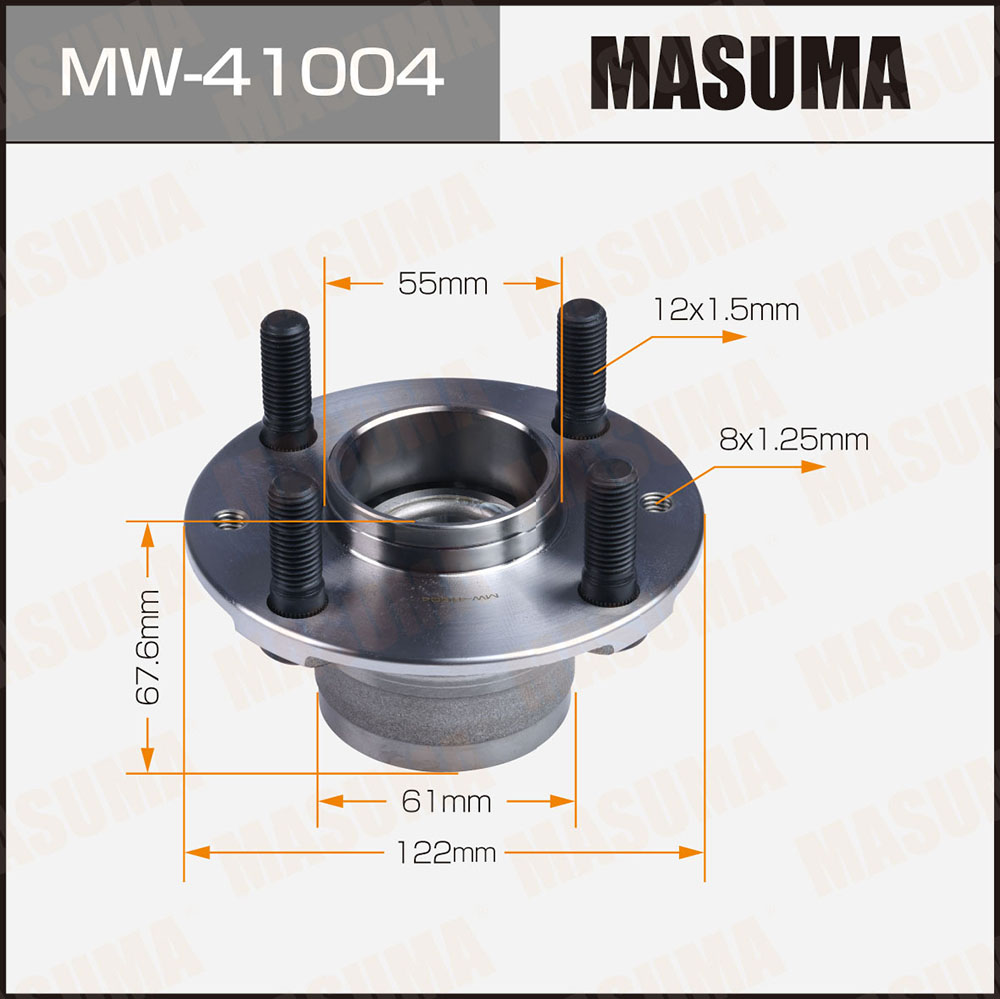 Ступица Mazda Demio (DW) 96-, MX-5 (NA, NB) 95- передняя Masuma