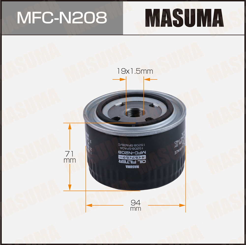 Фильтр масляный C0065 Masuma