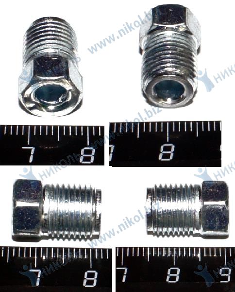 Штуцер М10*1 тормозной трубки OTIDO (крат_уп_20шт)