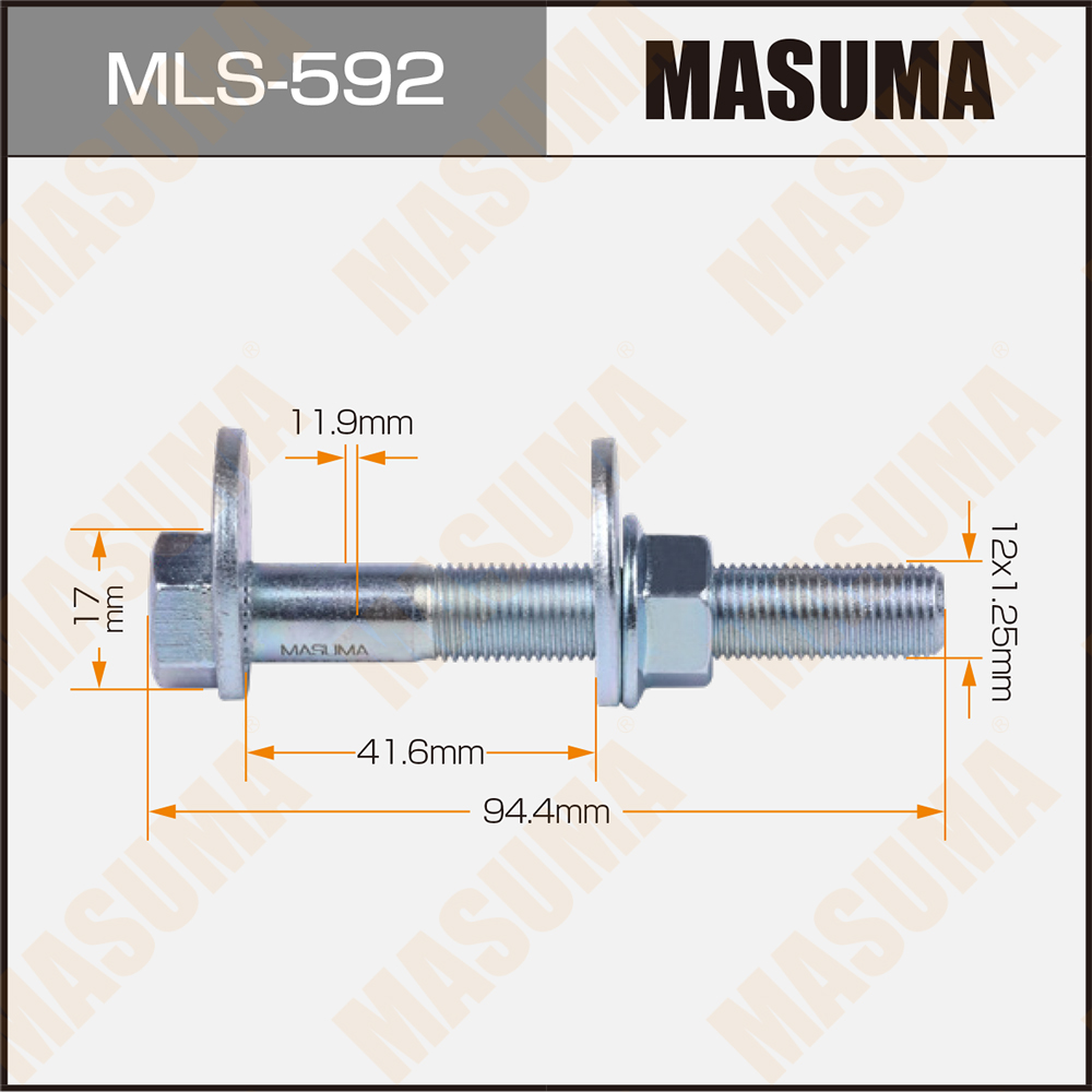 Болт эксцентрик Mitsubishi Lancer (CY) 07-, Outlander (CW) 05- Masuma