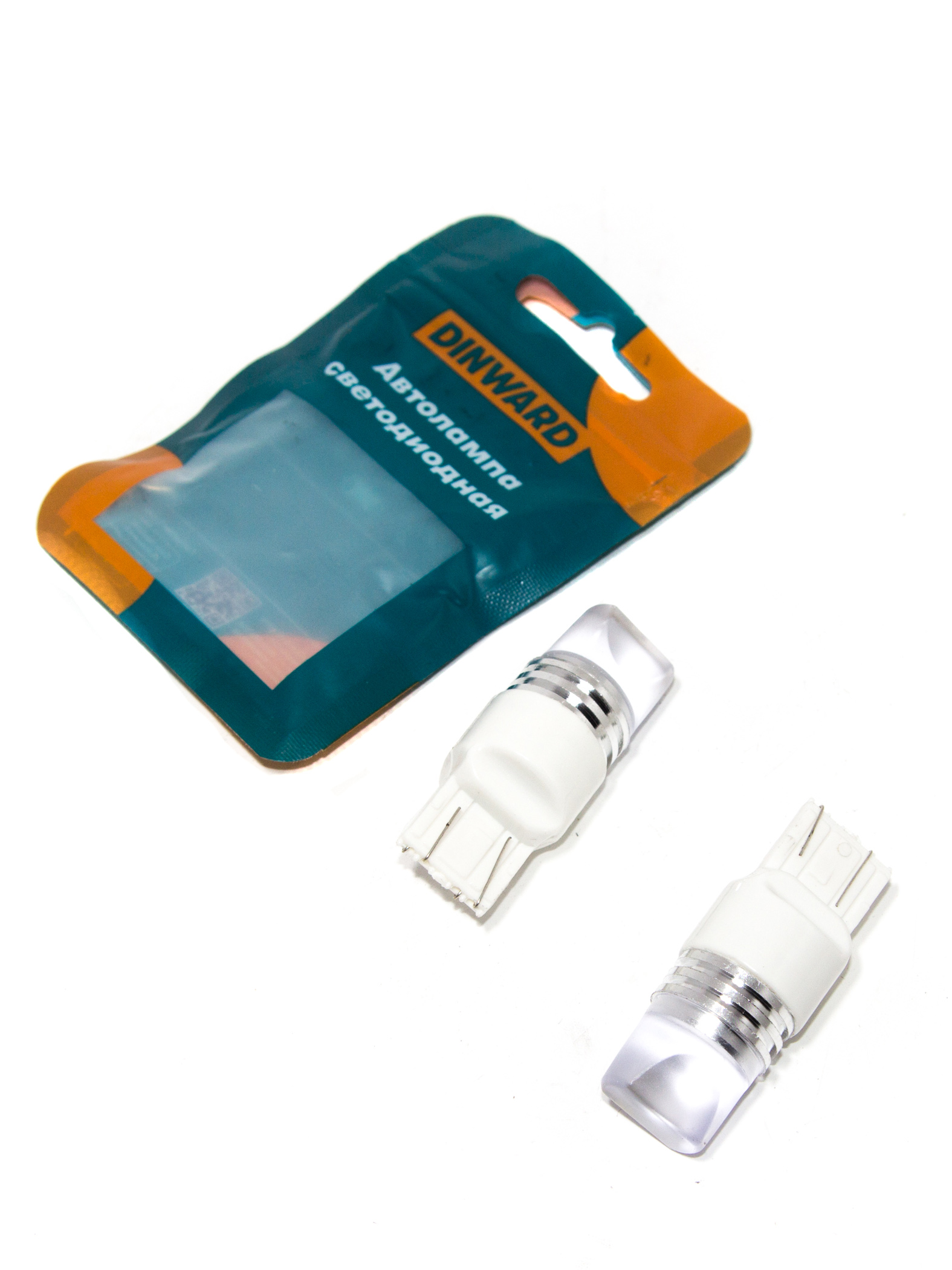 Лампа светодиод 12-21/5 (стоп, габарит) б/ц для япон бел 9SMD DINWARD W3*16d (к-т=2шт)