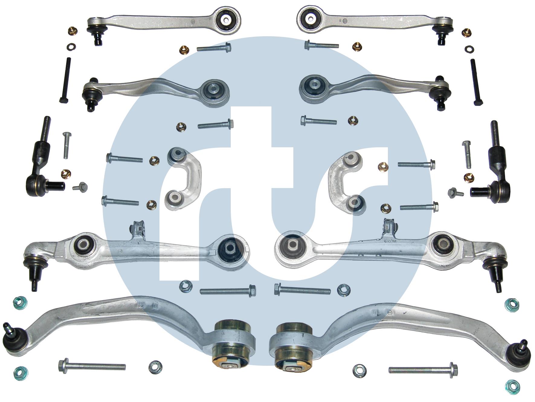 Комплект рычагов AUDI A4 B5 (8D2) 1994- пер.ось \ 99-05001 RTS