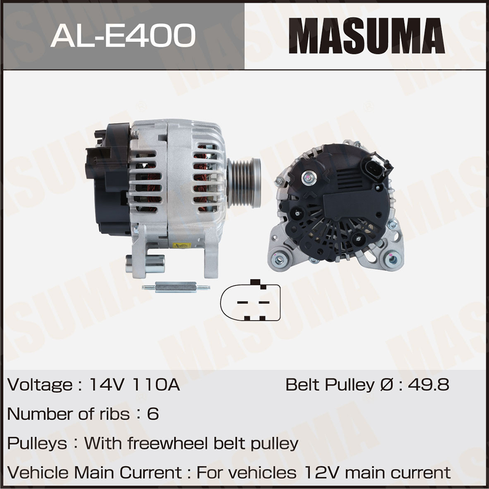 Генератор AUDI / CAVG CTHG CAXC CMSA (14V/110A) Masuma