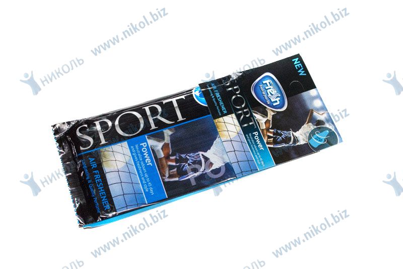 Освежитель подвесной Air Fresh SPORT Power (картон)