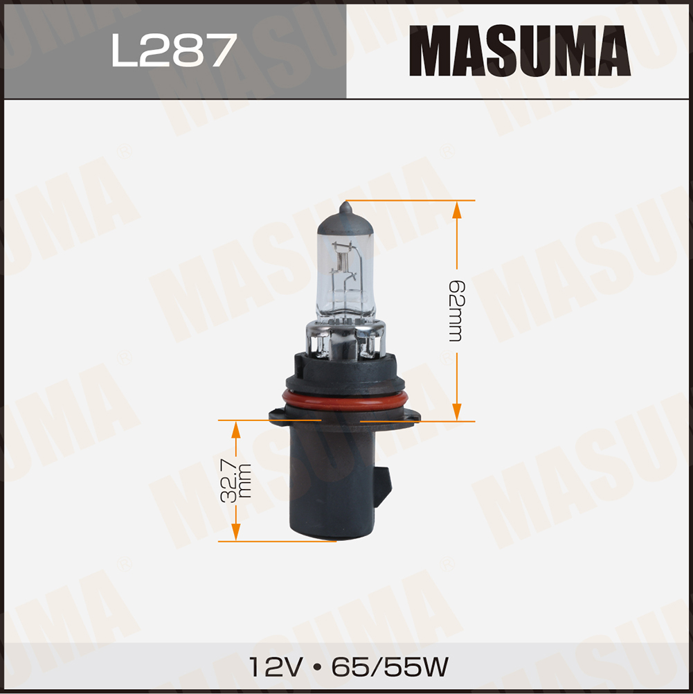 Лампа галоген HB5 12V 65/55W Masuma