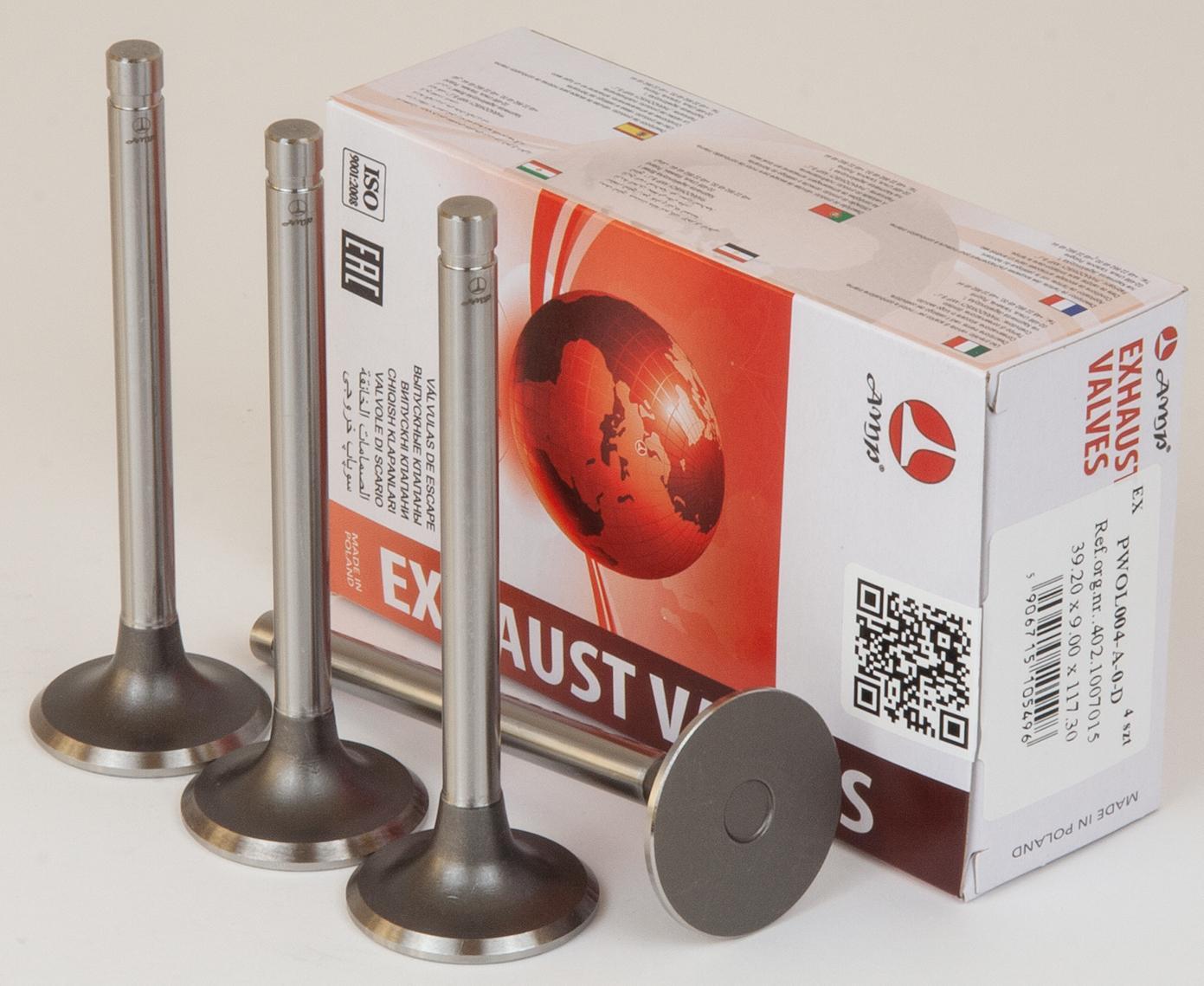 Клапан двс 402 выпускной 4 шт. AMP 