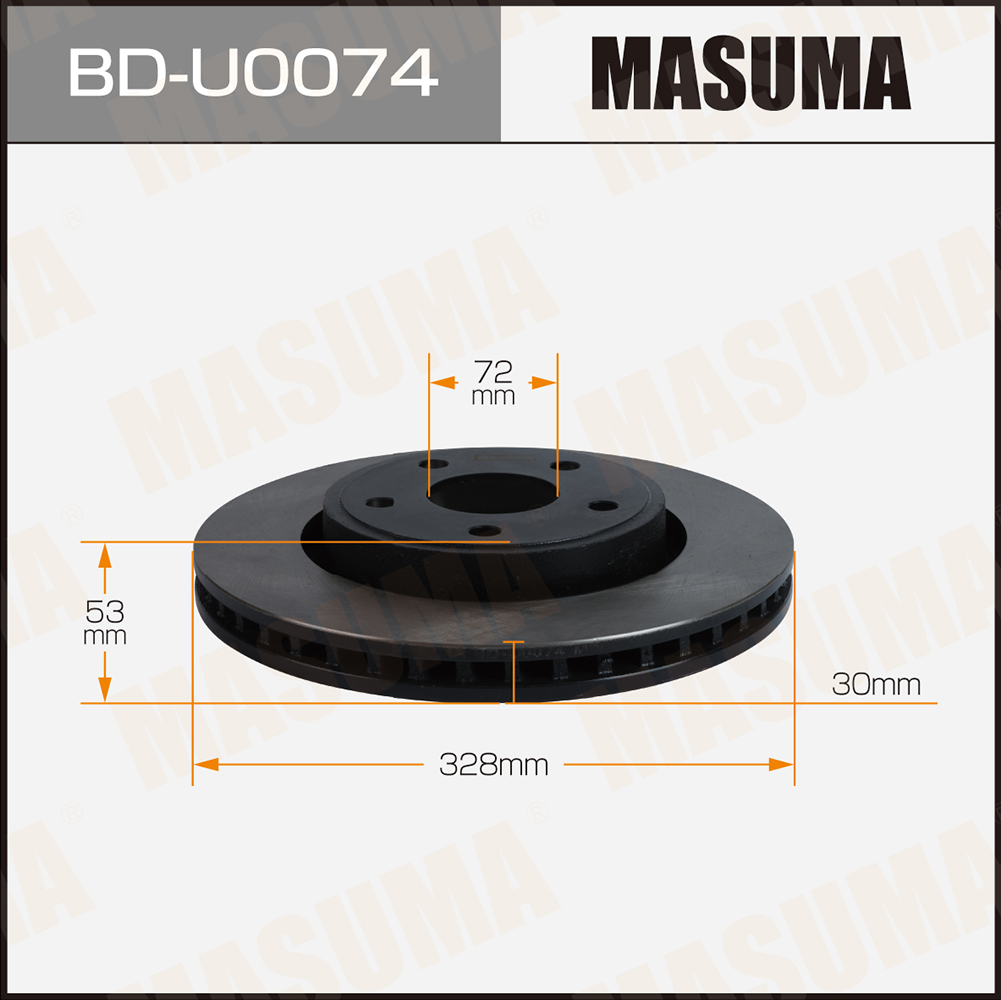 Диск тормозной JEEP GRAND CHEROKEE 04-10 передний Masuma