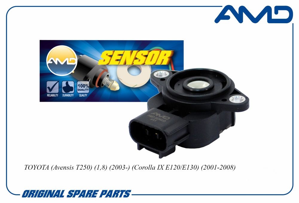 Датчик положения дроссельной заслонки TOYOTA (Avensis T250) (1,8) (2003-) (Corolla IX E120/E130) (2001-2008)