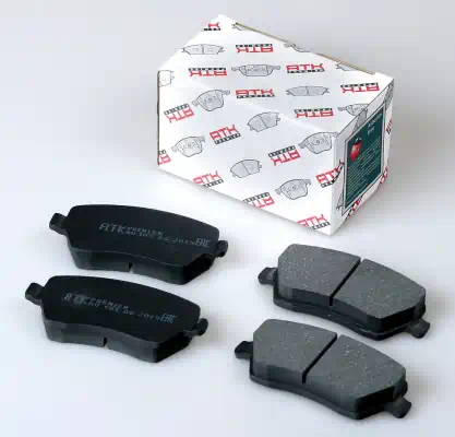 Колодки тормозные для а/м Lada Largus (-ABS), Vesta; Renault Duster, Logan 08-; Nissan Almera 12- передние ATK Premier ATK 105 