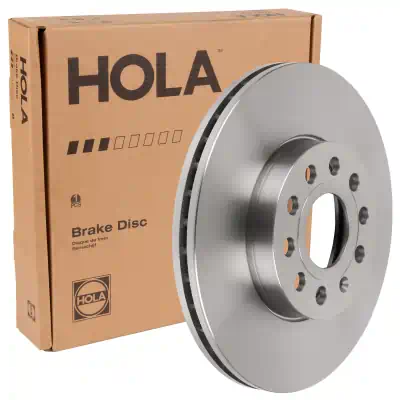 Диск тормозной VW Golf V,VI,VII,VIII, Jetta III,IV передний, вентилируемый Hola