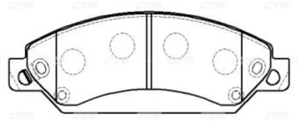 Колодки тормозные CHEVROLET Tahoe 2007-2013, Suburban 2007-2014, Avalanche II 2007-2013 ; CADILLAC Escalade 2006-2014 пер. \ GK0260 (CKG-15)