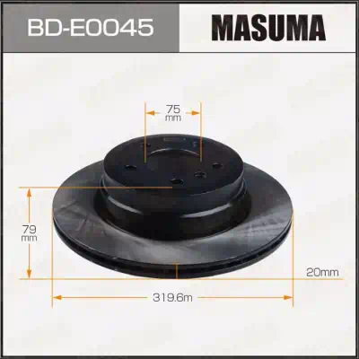 Диск тормозной BMW X5 (E70, F15) 06-, X6 (E71, F16) 07- задний 319.6 x 20 Masuma