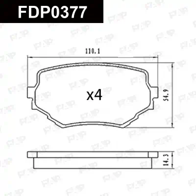 Колодки тормозные OPEL Astra 2.0L 2002.06-2004.01 перед. смесь CERAMIC FAP